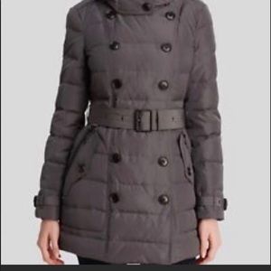 NWT Authentic Burberry Brit Down Jacket XS